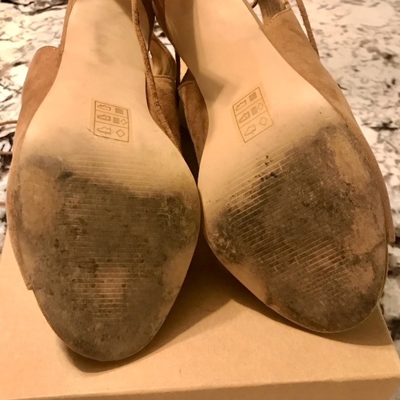 ALDO Nude Suede Strappy Heels - Picture 6 of 7